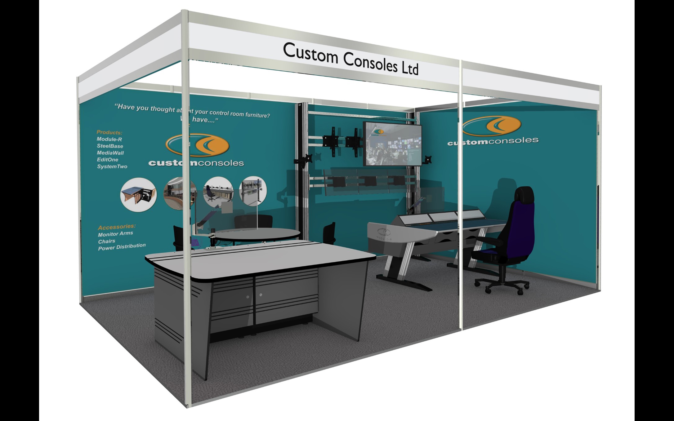 Custom Consoles to Introduce Latest SteelBase Desk at British-Irish Airports Expo 2019