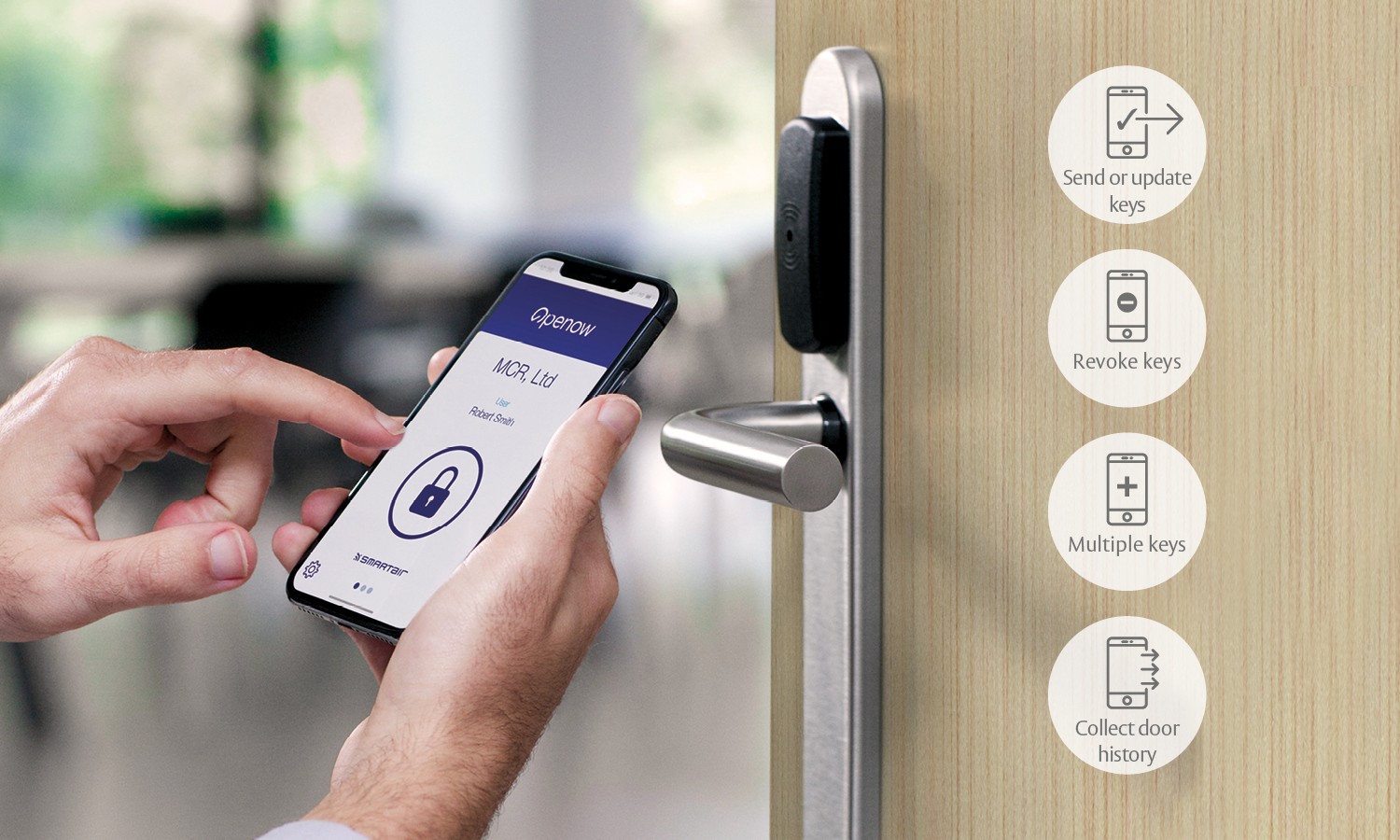 New Openow™ mobile app for SMARTair® adds online functionality to your offline locking