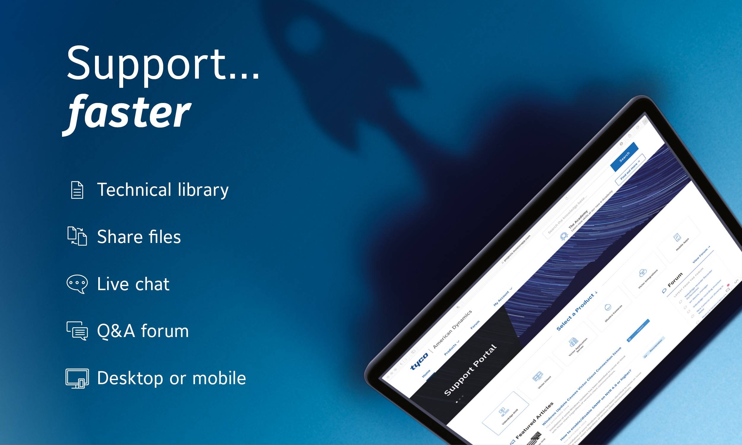 New Tyco video support portal launched