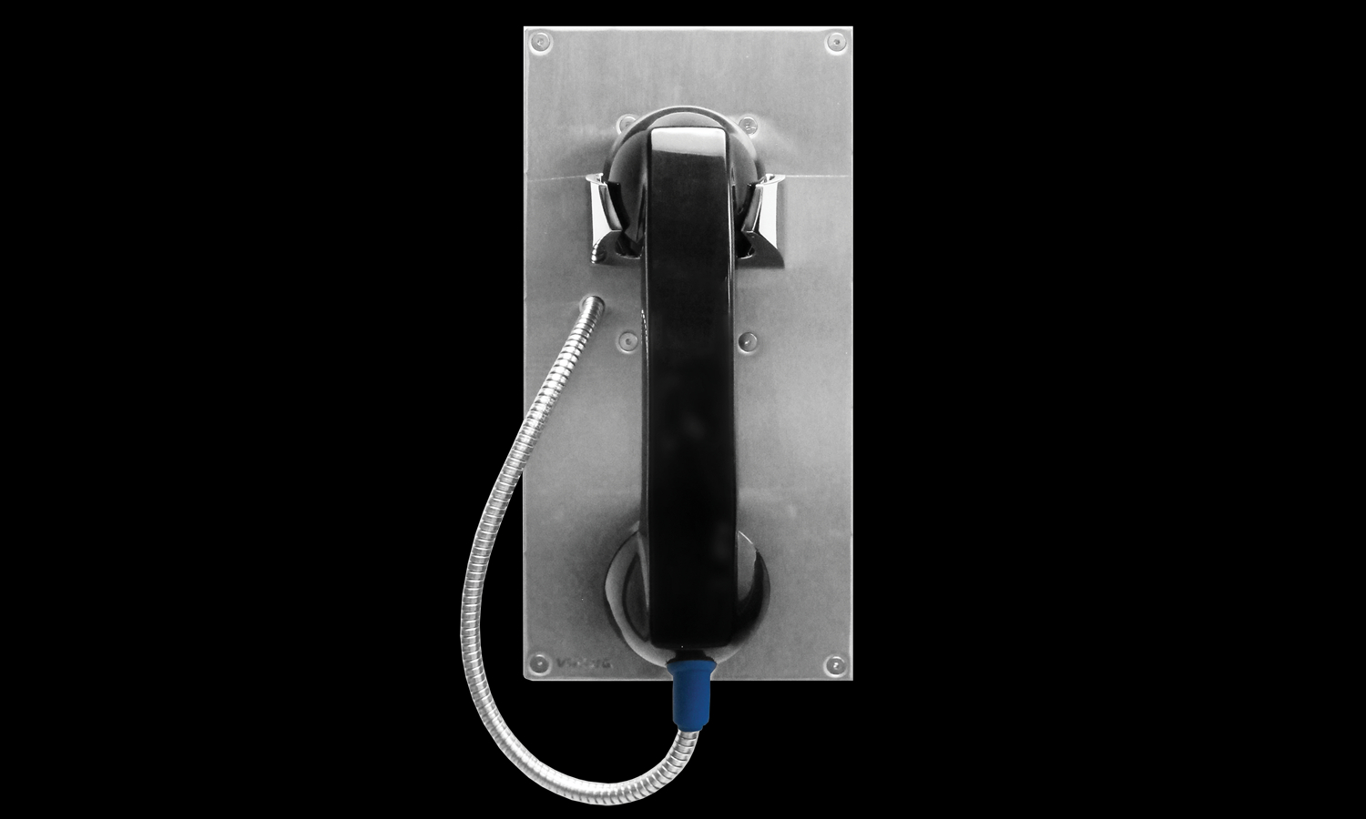 IP Panel phone with steel reinforced handset cable