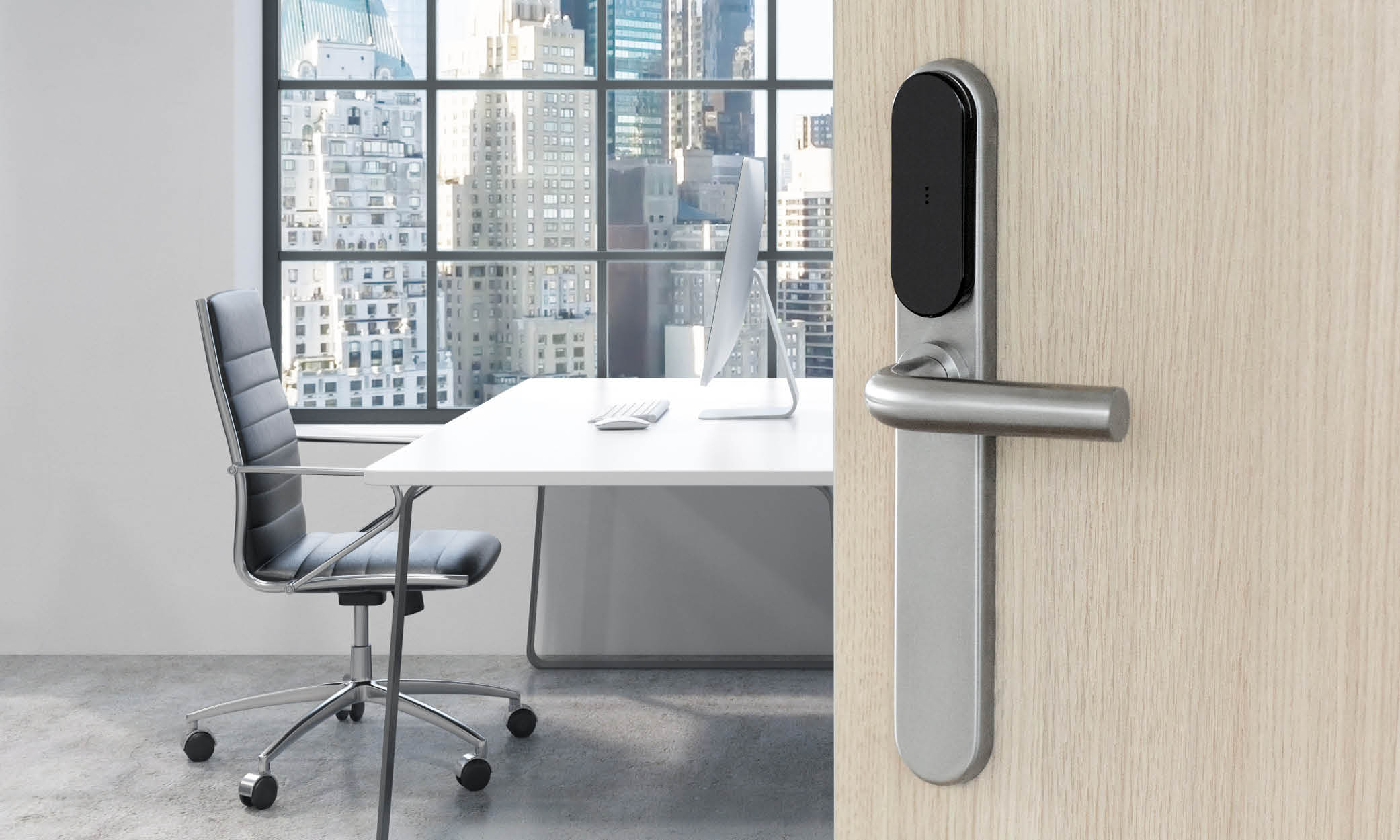 A new SMARTair® wireless escutcheon boosts security even at your high-traffic doors