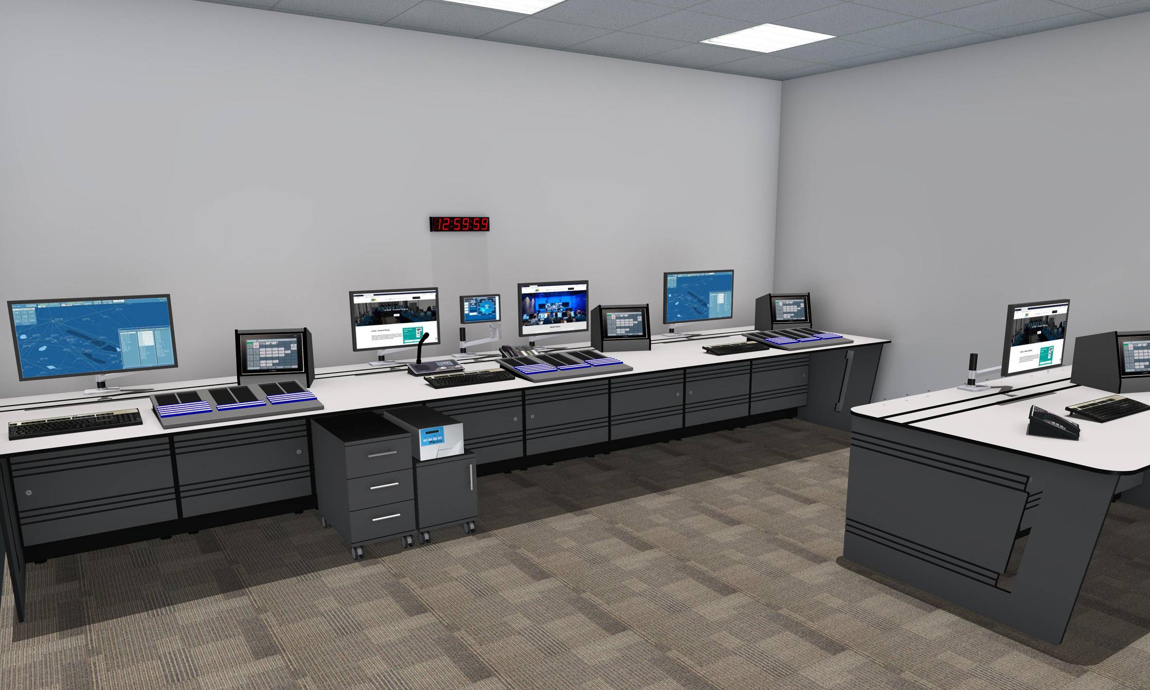 Custom Consoles SteelBase Commissioned for Inverness Airport Operations Room