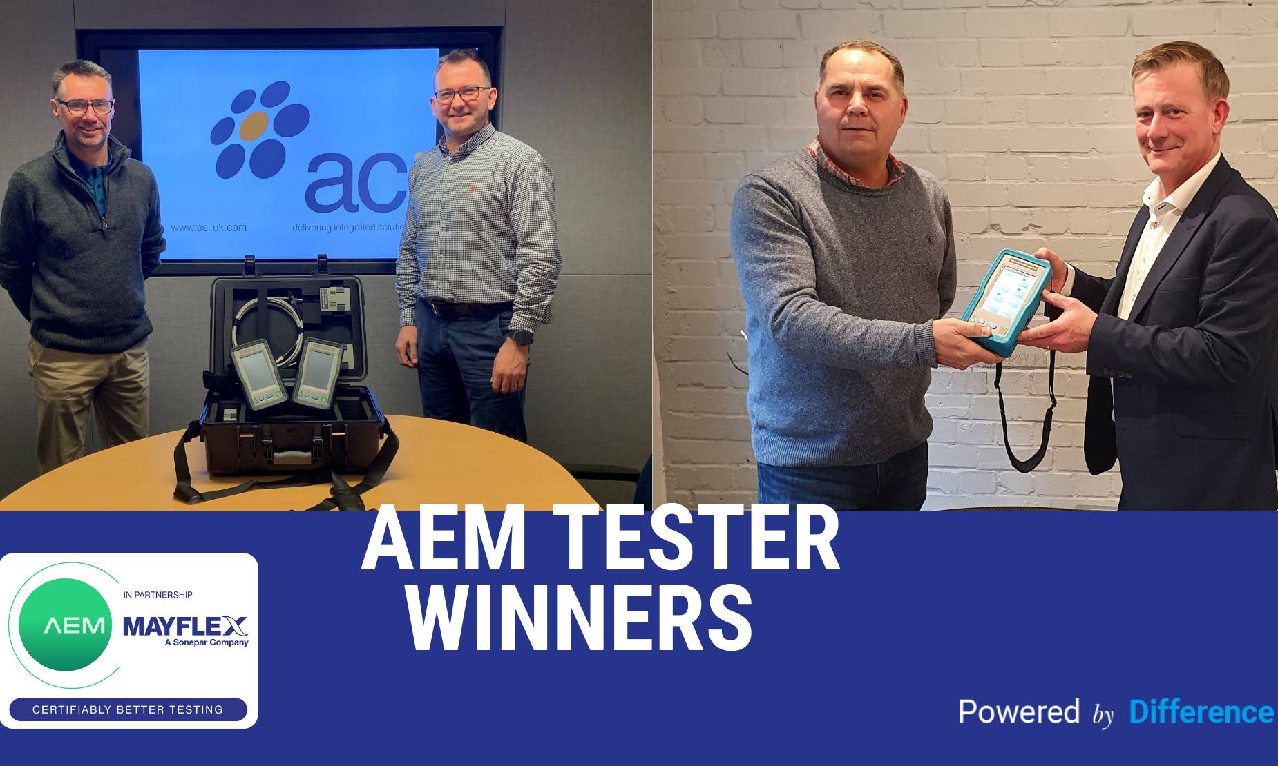 Mayflex announce AEM Tester prize winners