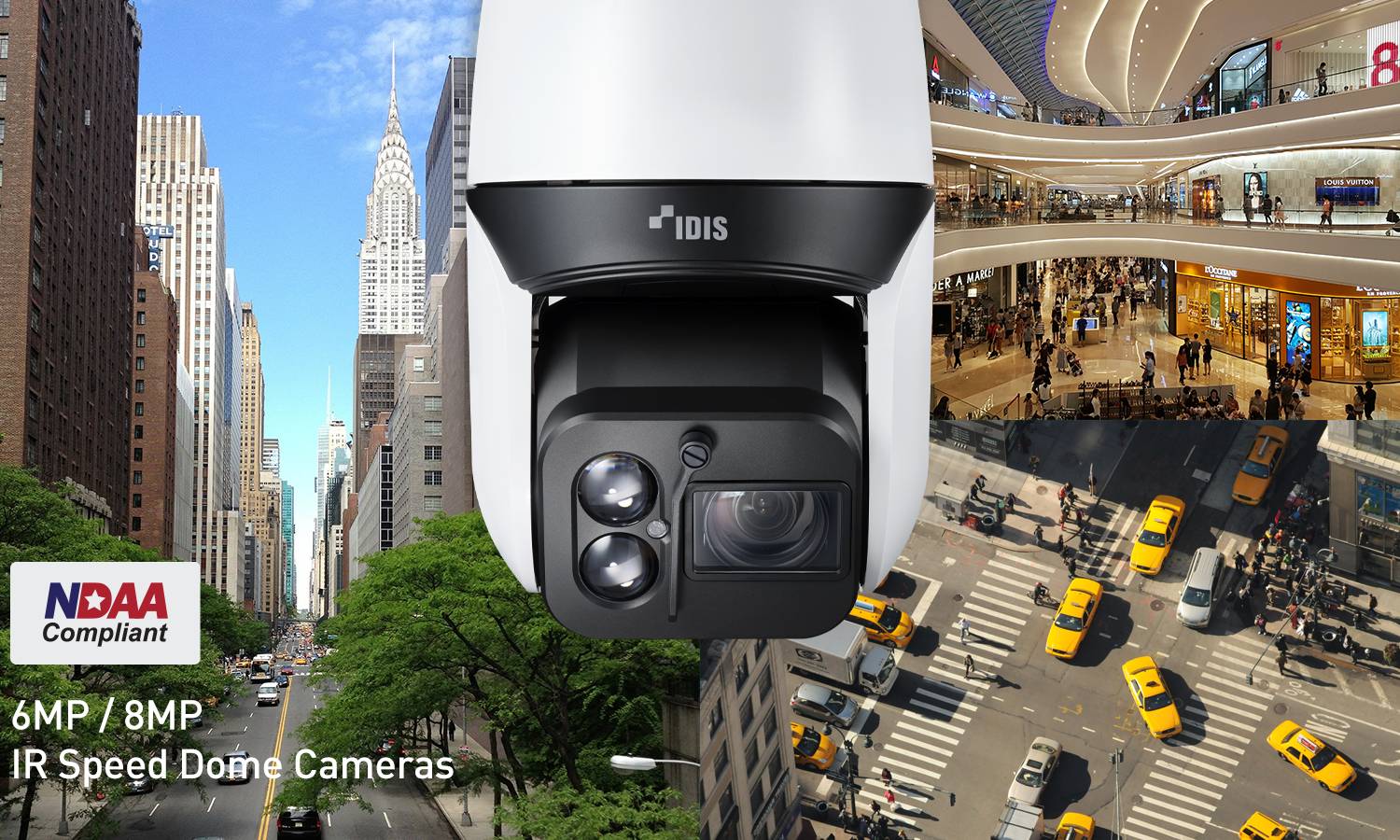 IDIS releases latest generation of 6mp and 8mp PTZ cameras