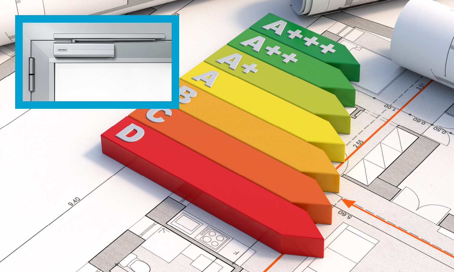 To improve energy efficiency in buildings, a closed door is more important than ever before