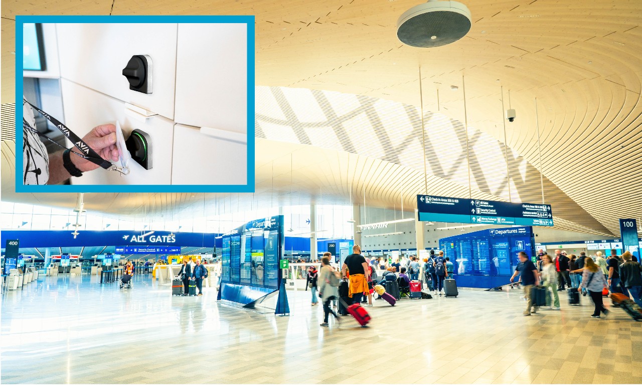 Digital cabinet locks help Helsinki Airport to improve regulatory compliance and passenger safety