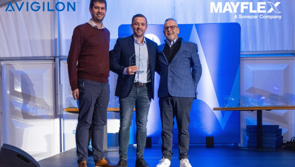 Mayflex win Avigilon Highest Overall Sales - UK and Europe Award
