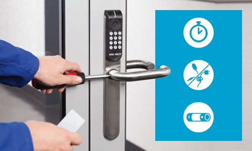 Aperio® stands for: More control. Increased Security. No Cables.